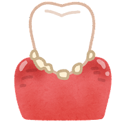 歯周病のチェック。歯の周りの歯石、歯垢の図。医療法人福涛会。