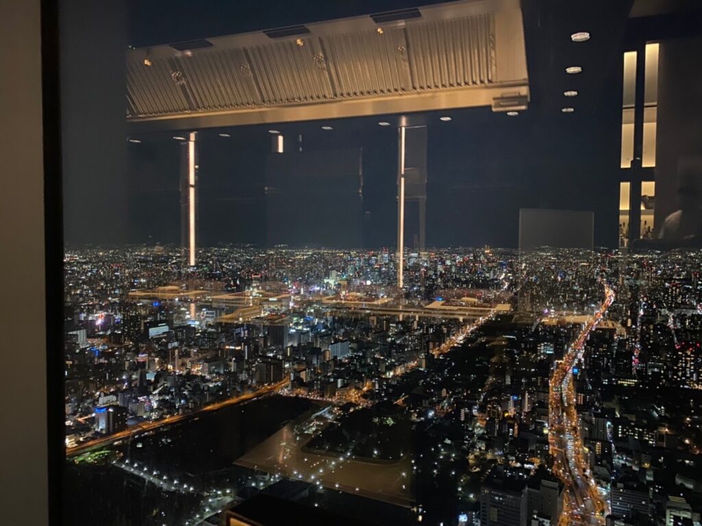 大阪マリオット都ホテルから望む夜景